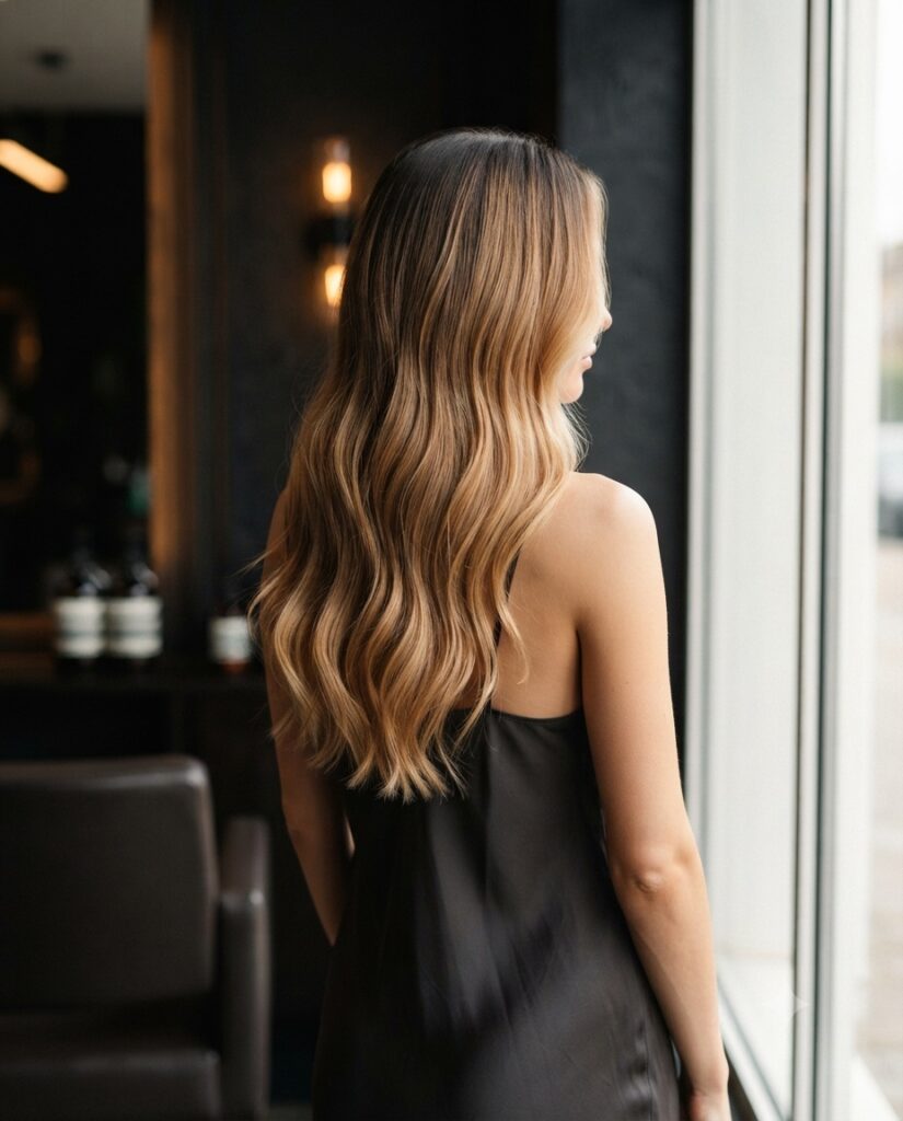 Balayage, warmes Blond